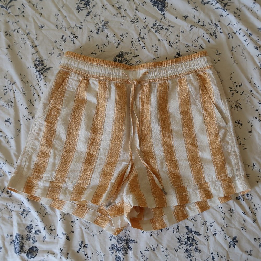 gap linen shorts